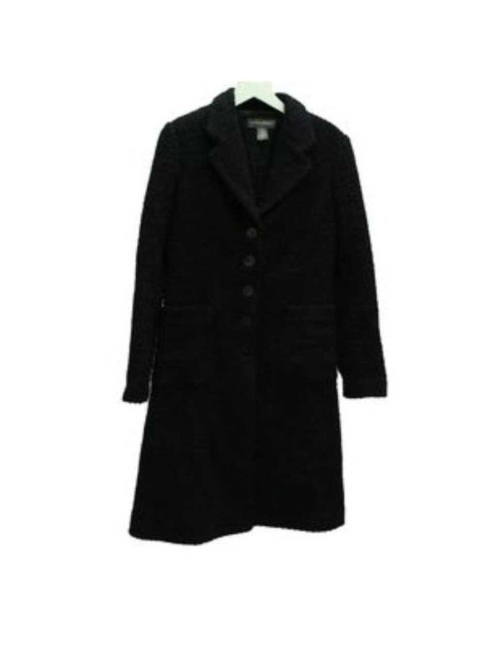 Banana Republic Black Wool Blend Coat Medium